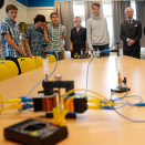 The students at Stangnes demonstrated how a power plant works (Photo: Cornelius Poppe / NTB scanpix)
 